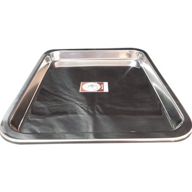 Zebra Stainless Steel Rectangular Tray, 12 Inch image