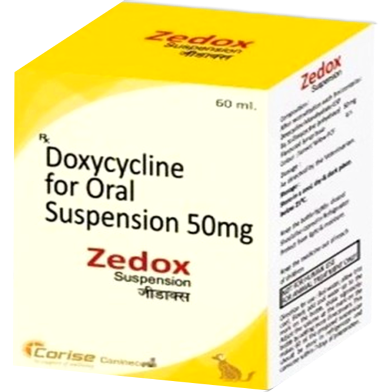 Zedox DoxyCycline For Oral Suspension For Cats and Dogs 60ml image
