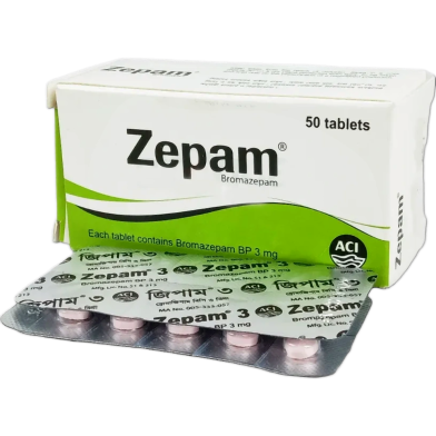 Zepam 3 mg Tablet 10's strip image
