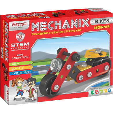 Zephyr Mechanix Beginner Bike DIY Stem and Education Metal Construction Set image