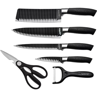 Zepter Knife Set Finished In Wrinkle 6 Pcs image