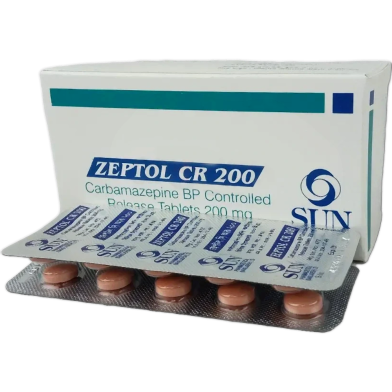 Zeptol Cr 200 mg Tablet 10's Strip image