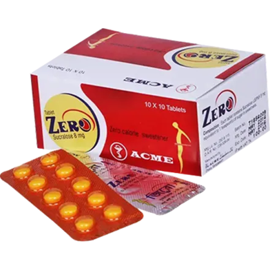 Zero 8 mg Tablet 10's Strip image