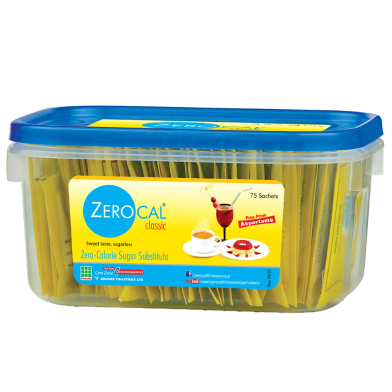 Zerocal Sugar Substitute Sachet - 75 Strip image