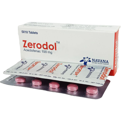 Zerodol 100 mg - 10's Strip Tablet image