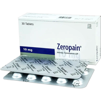 Zeropain 10 mg Tablet 10's Strip image