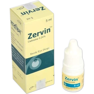 Zervin 0.24 percentage Ophthalmic Solution-5 ml Drop image