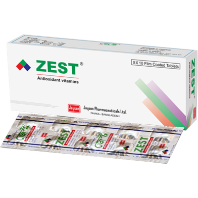 Zest 6 mg, 200 mg, 50 mg Tablet 10's Strip image