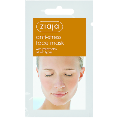 Ziaja Anti Stress Face Mask With Yellow Clay / Sachet / Display 7 ML image