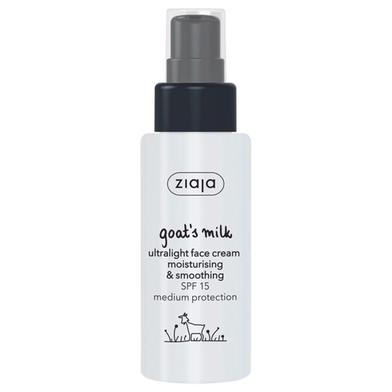 Ziaja Goat's Milk Ultralight Face Cream M ‍And S SPF.15-50 ML image