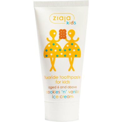 Ziaja Toothpaste For Kids Cookies And Vanilla Ice Cream 50ml image