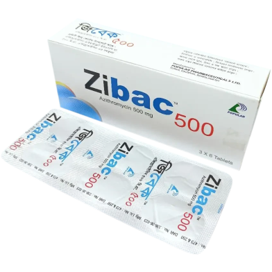 Zibac 500mg Tablet 6's Strip image