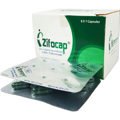 Zifocap 50 Mg, 0.50 Mg, 61.80 Mg Capsule 7'S Strip image