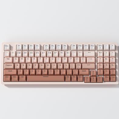 Zifriend 94 Keys 90 Percent Mechanical Keyboard Outemu Red Switches Single Backlit Hot Swappable Pink image