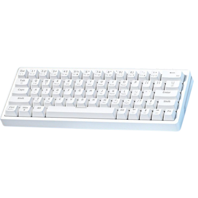 Zifriend Hot Swappable Wired RGB Mechanical Keyboard TNT Yellow Switch Linear Wired White image