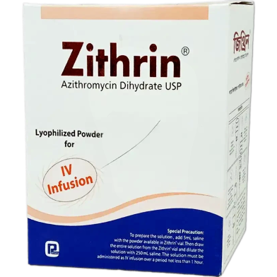 Zithrin 500 mg/vial IV Infusion 500 mg vial image