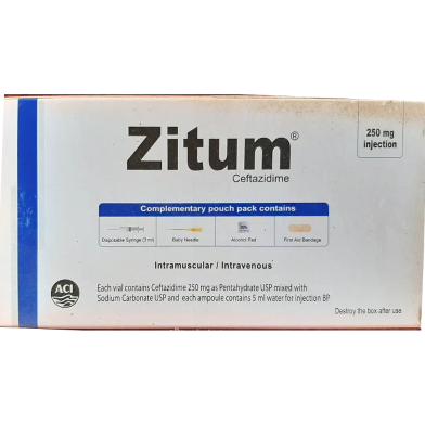 Zitum 250 mg/Vial IM/IV Injection 250 mg Vial image