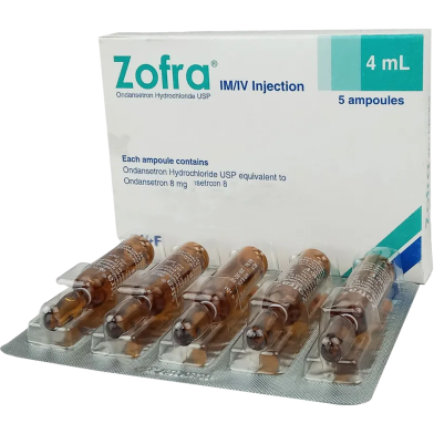 Zofra 8 mg/4 ml IM/IV Injection 4 ml Ampoule image