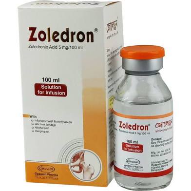 Zoledron 5 mg/100 m l IV Infusion 100 ml bottle image