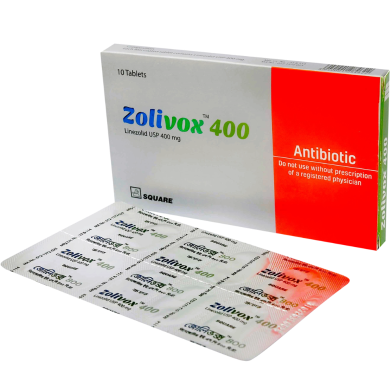 Zolivox 400 mg Tablet 10'S Strip image