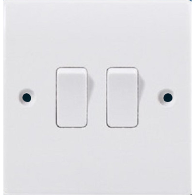 VGTEC 2 Gang 1 way switch (Classic-V series) image