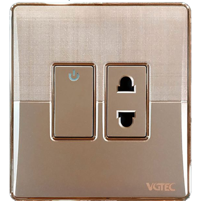  2 Pin socket with switch (Platinum series) image