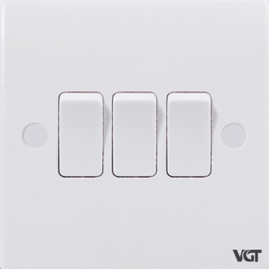  VGTEC 3 Gang 1 Way Switch (Classic Series) image