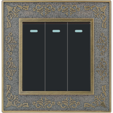  3 Gang 1 way switch (Decent series) image