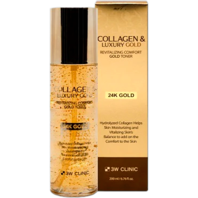  3w Clinic Collagen Luxury Gold Revitalizing Comfort Gold Toner 200ml image