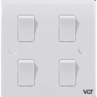 VGTEC 4 Gang 1 Way Switch (Classic Series) image