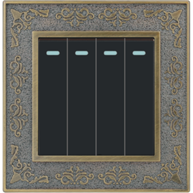  4 Gang 1 way switch (Decent series) image