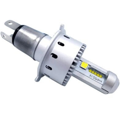  7S Gold (Pacific) H4 Socket Super Bright 50W Spotlight 8000LM Motorcycle Car Styling High Power White 6500K DC12V (1Pcs) image