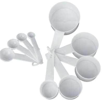 9 Pcs Plastic Measuring Spoon Set image