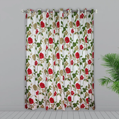  Agrey Hometex Cotton Printed Curtain 10 Eyelet 5 kuchi image