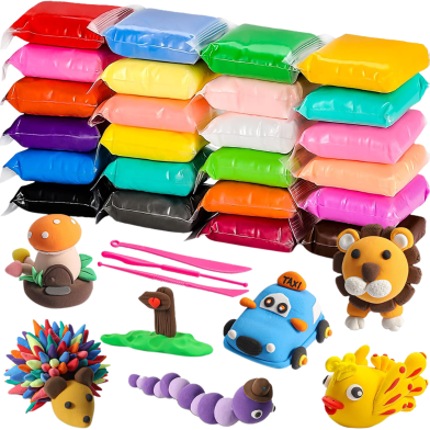  Air Dry Clay Supper Clay Kit, Ultra-Light Plasticine Clay 36 Pcs Combo image