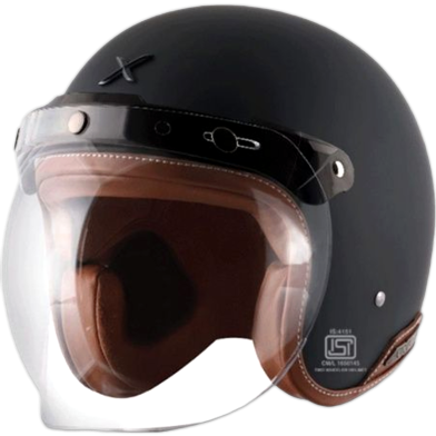 Axor Jeet Mate Black Half Face Bike Helmet image