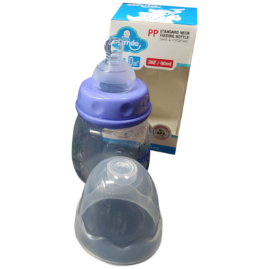  Baby Smile PP Standard Neck Feeding Bottle 60ml (Safe And Hygienic) - 1pcs image