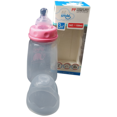  Baby Smile PP Standard Neck Feeding Bottle 150ml (Safe And Hygienic) - 1pcs image