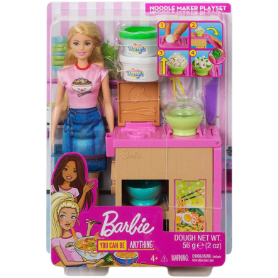 Barbie Noodle Bar Playset Doll Kitchen Cooking Set image