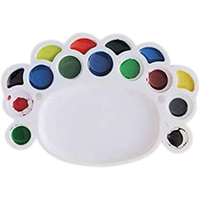  CARIZO RangaRang Jumbo Circular Light Weight Colour Mixing Palette(multicolour) image