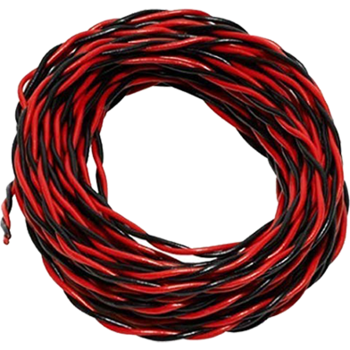  Cable 23/076 With Bobbin 10 Yards Red And Black image