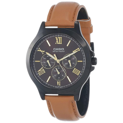  Casio Analog Brown Dial Men's Watch image