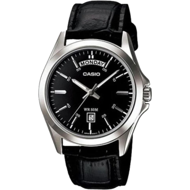 Casio Leather Strap Analog Watch For Men image