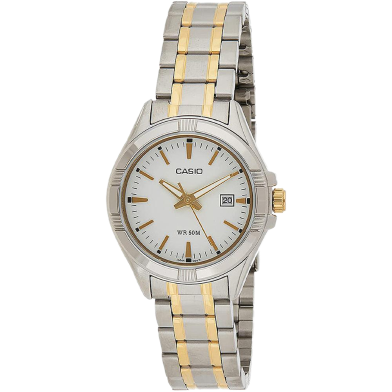  Casio Two Tone Stainless Steel Strap Watch for Women image
