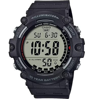  Casio WW2213 Youth Dual Time Digital Resin Belt Watch AE-1500WH-1AVDF image