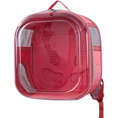  Cat Bags Pet Backpack Portable Foldable Transparent Pet Carrier Panoramic Breathable Backpack image