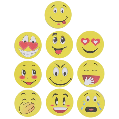  Cute Smile Face Emoji Sticky Notes 80 Sheets image