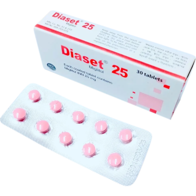  Diaset 25 mg Tablet 10's Strip image