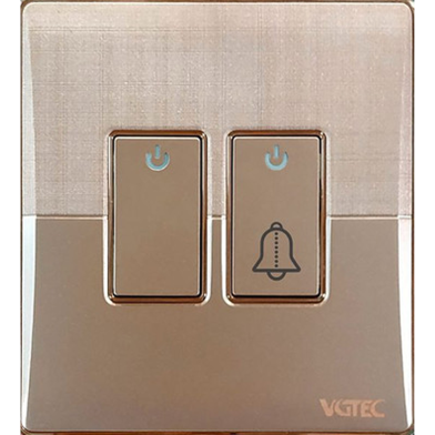  Door bell with 1 gang switch (Platinum series) image