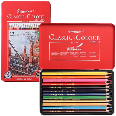  Giorgione Artists Colouring Pencils Tin (Set of 12) image